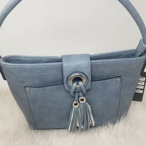 K.Carroll Handbag. Blue with tassel - Picture 13 of 14